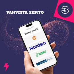 Valitse pankkisi ja tunnistaudu.